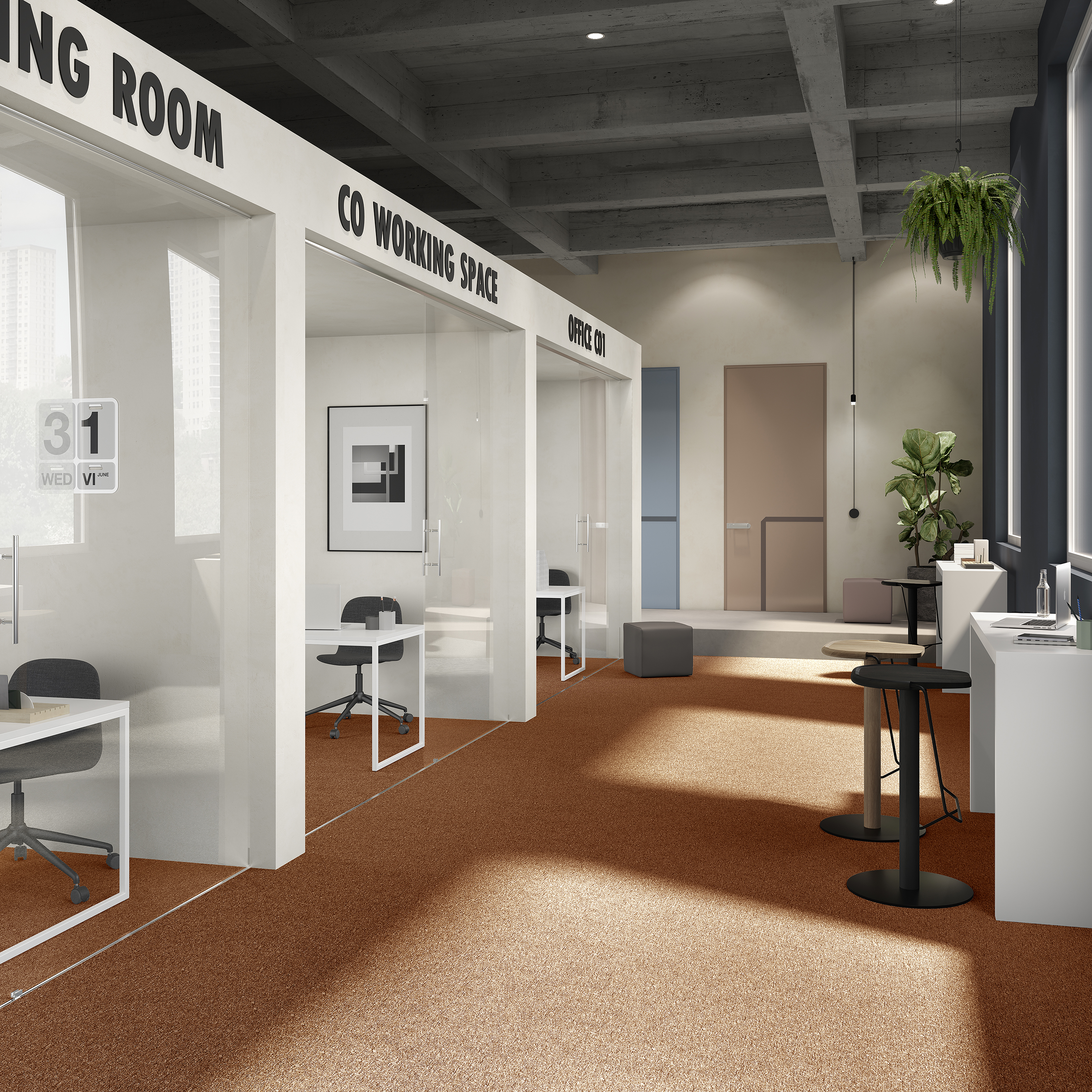 Ковровая плитка Medusa Tile 84 (500*500*5 мм) — купить в Ижевске