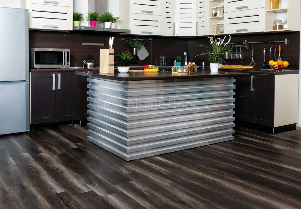 Кварцвиниловая плитка "Alpine Floor" Орех Темный (1219*184*3мм) — купить в Ижевске