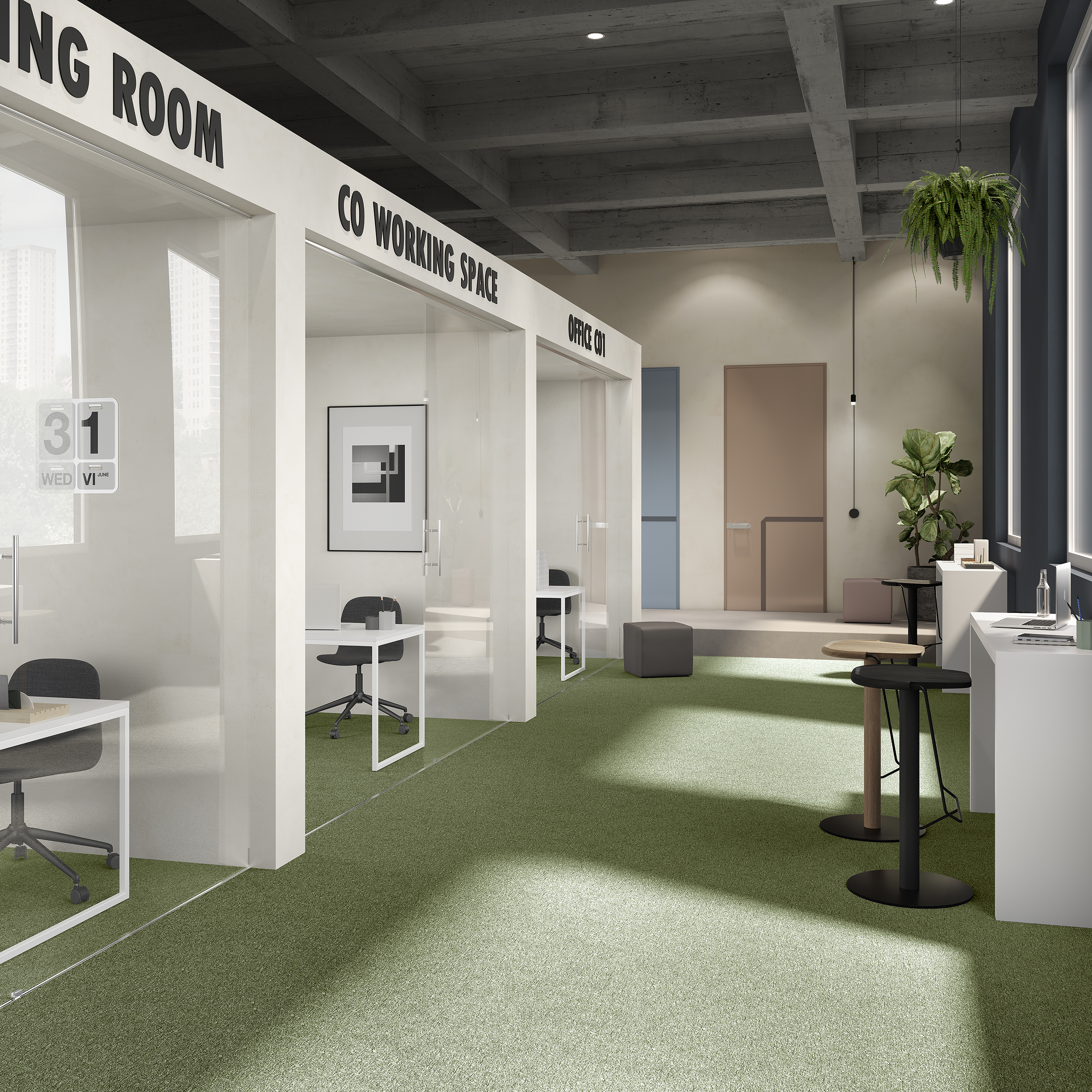 Ковровая плитка Medusa Tile 21 (500*500*5 мм) — купить в Ижевске