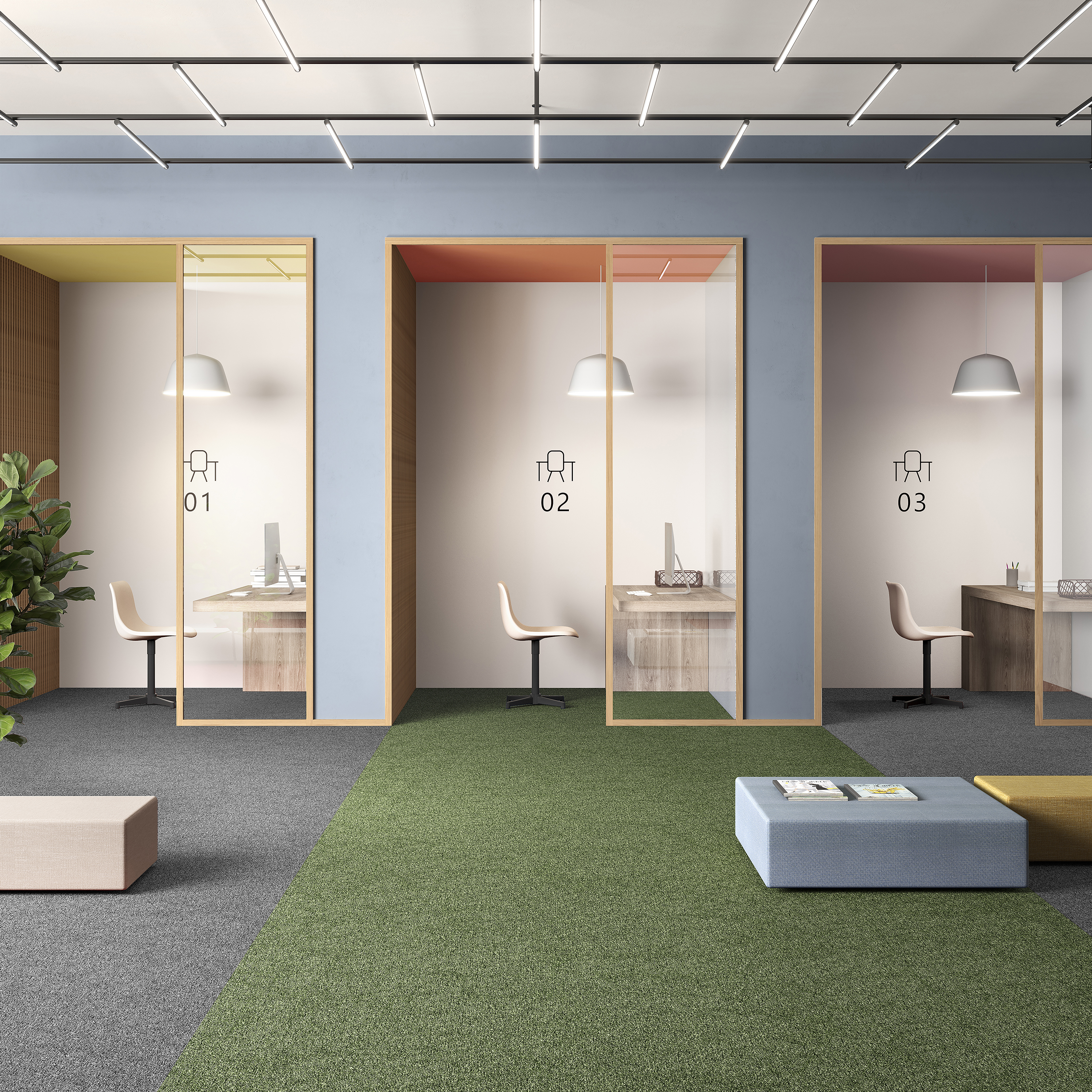 Ковровая плитка Medusa Tile 21 (500*500*5 мм) — купить в Ижевске