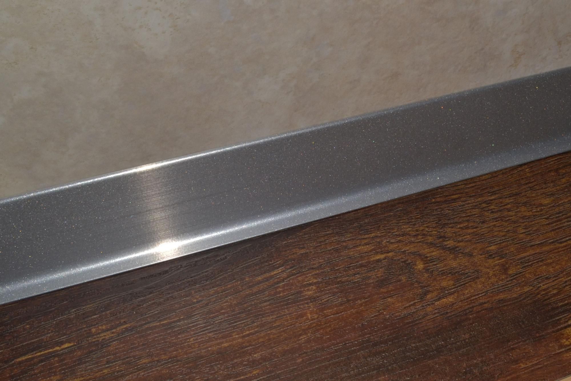 Плинтус алюминиевый L-образный серебристый (2500*11*60 мм) — купить в Ижевске