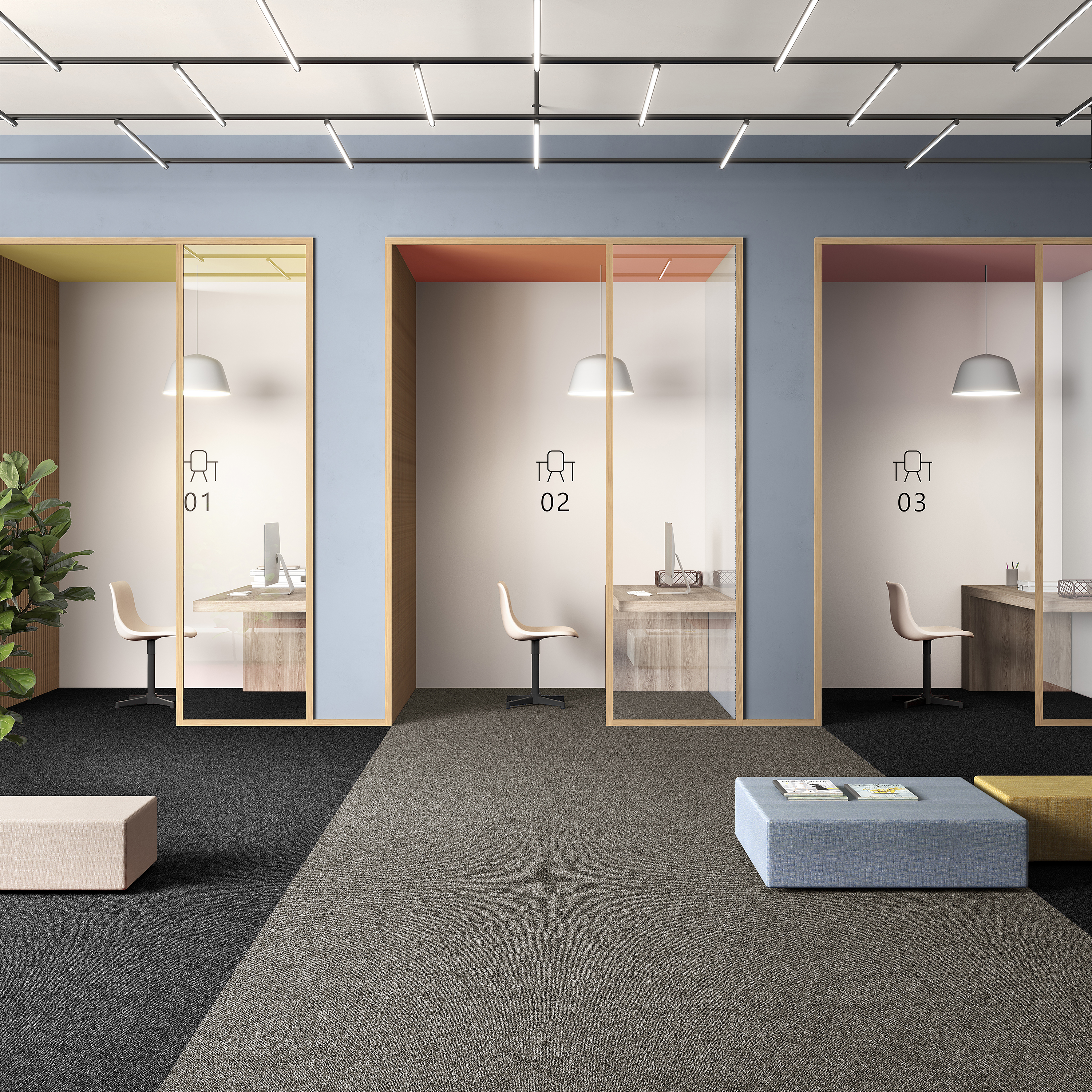 Ковровая плитка Medusa Tile 40 (500*500*5 мм) — купить в Ижевске