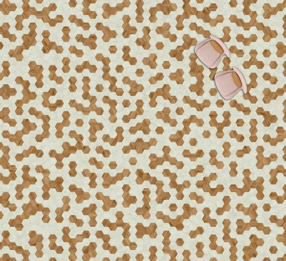 Виниловая плитка "Moduleo" Moods Hexagon 322 (226,32*196*2,5 мм) — купить в Ижевске