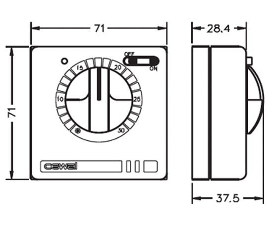 Терморегулятор Cewal RQ30 — купить в Ижевске