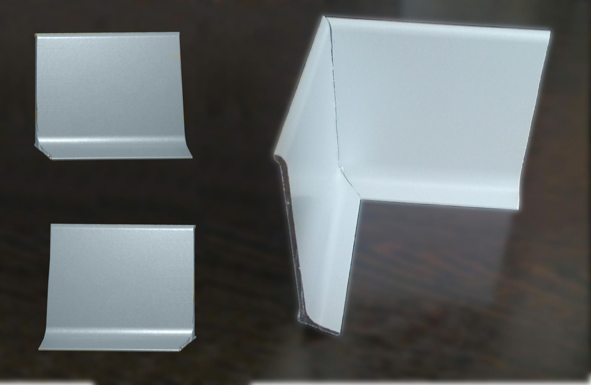 Комплектующие к алюминиевому плинтусу цветной угол внешний 60мм — купить в Ижевске