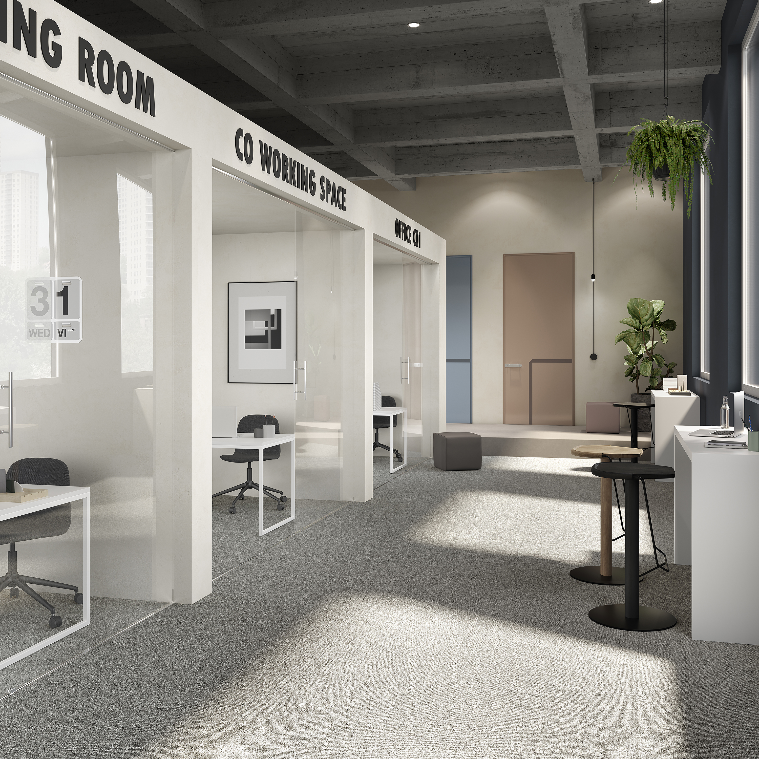 Ковровая плитка Medusa Tile 94 (500*500*5 мм) — купить в Ижевске