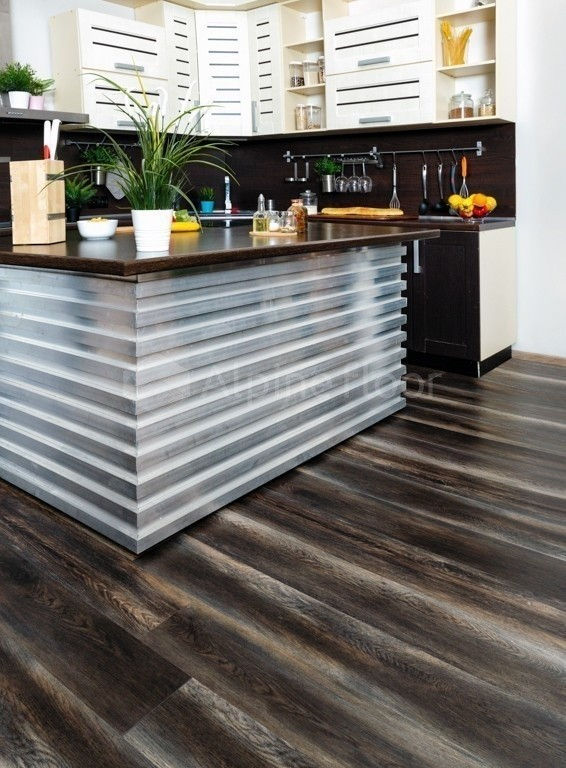 Кварцвиниловая плитка "Alpine Floor" Орех Темный (1219*184*3мм) — купить в Ижевске