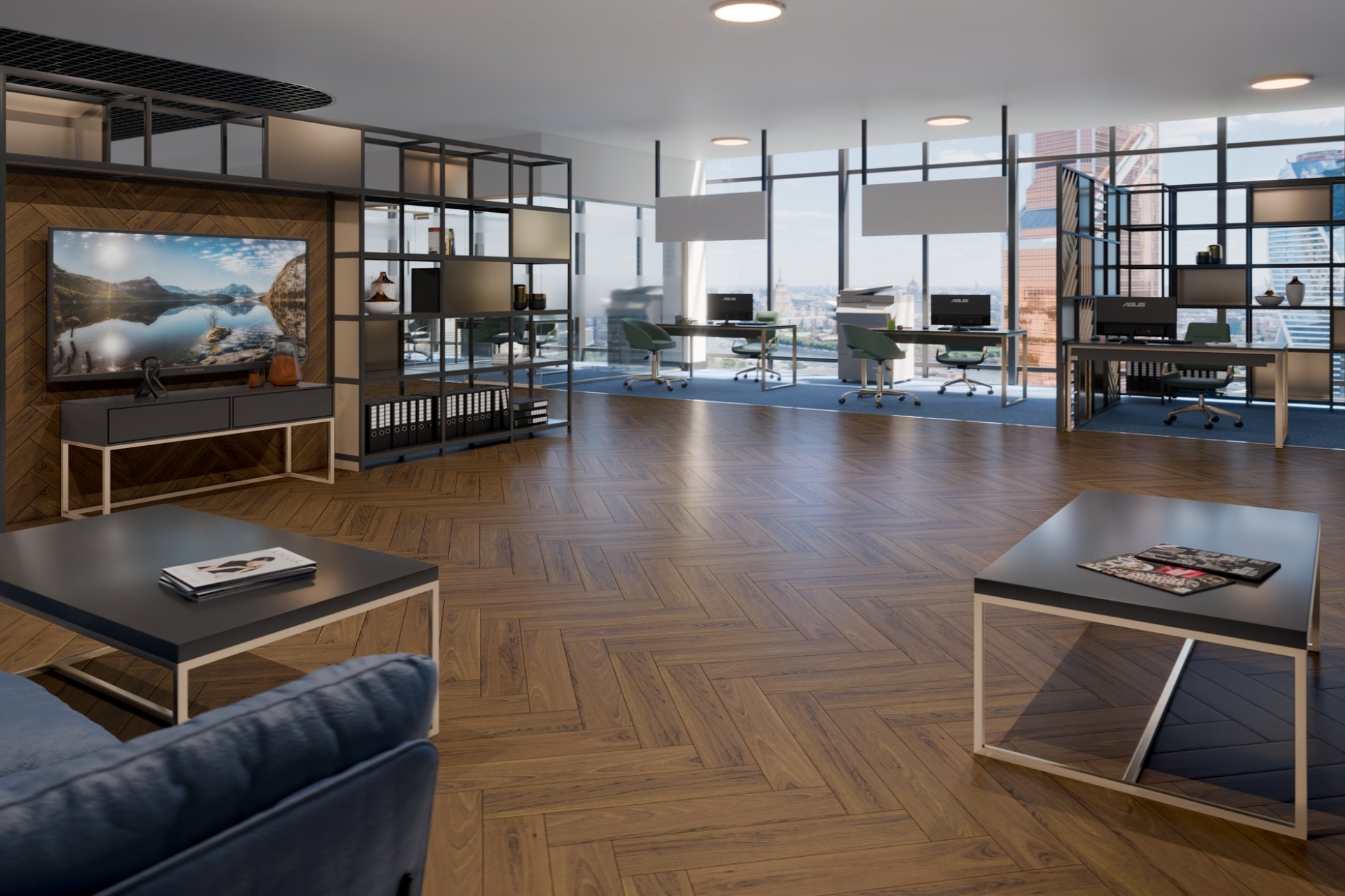 Инженерный паркет «Damy Floor» Ореховый (укладка елочкой) — купить в Ижевске