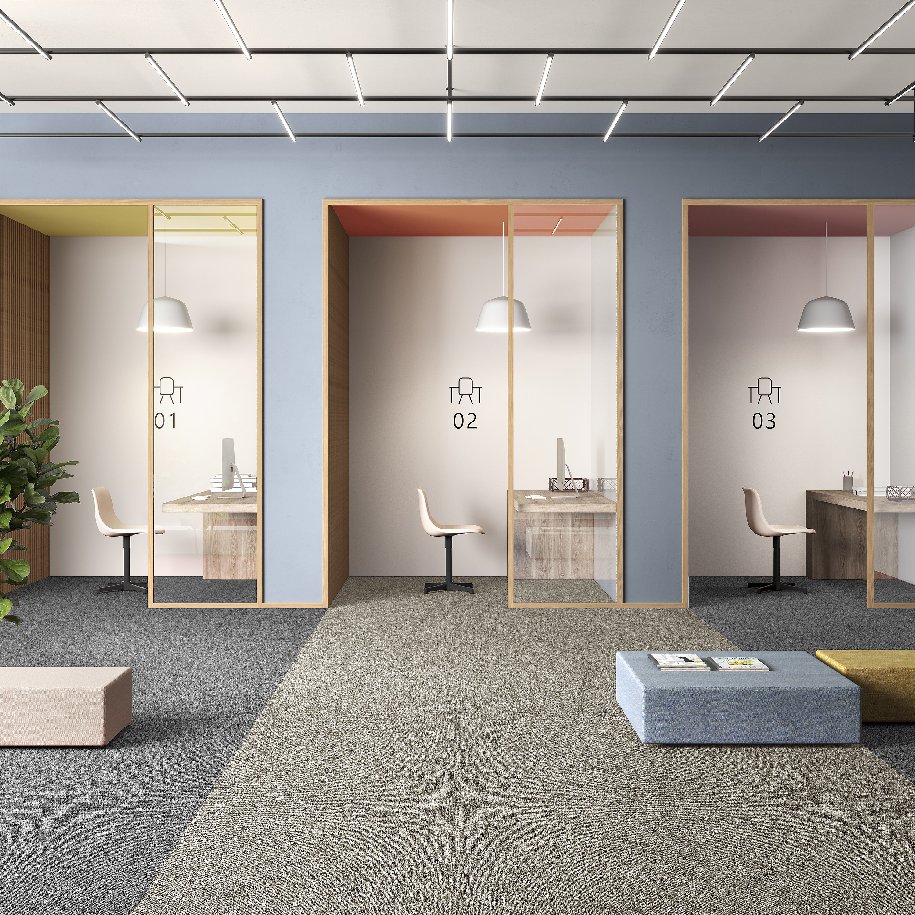 Ковровая плитка Medusa Tile 33 (500*500*5 мм) — купить в Ижевске