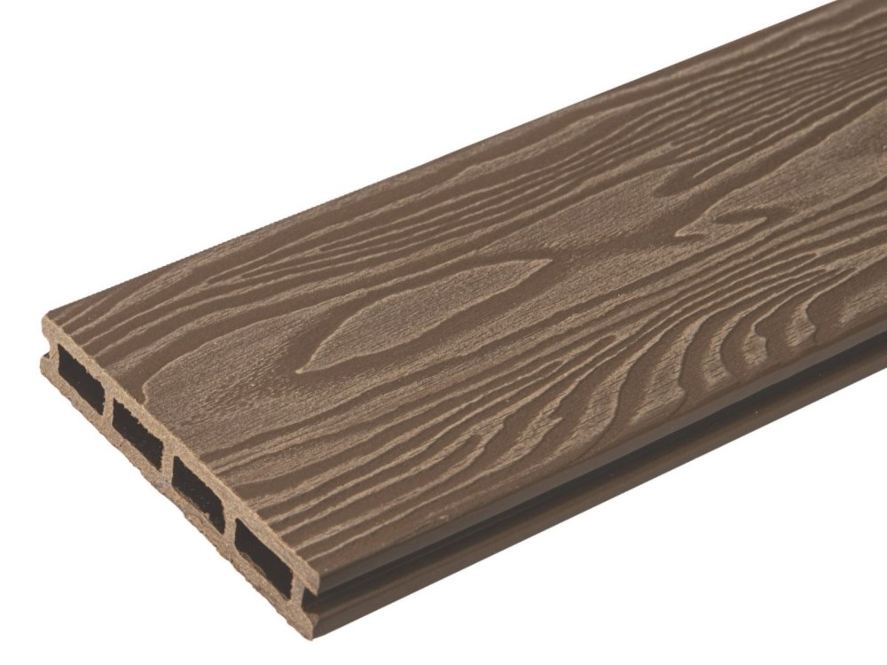 Террасная доска орех TalverWood 150*25мм 3D текстура дерева брашинг — купить в Ижевске