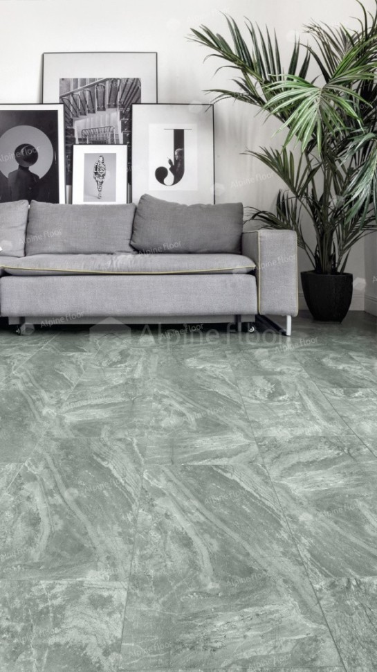 Виниловая плитка "Alpine Floor" Light Stone Хэмпшир (608*303*2,5 мм) — купить в Ижевске
