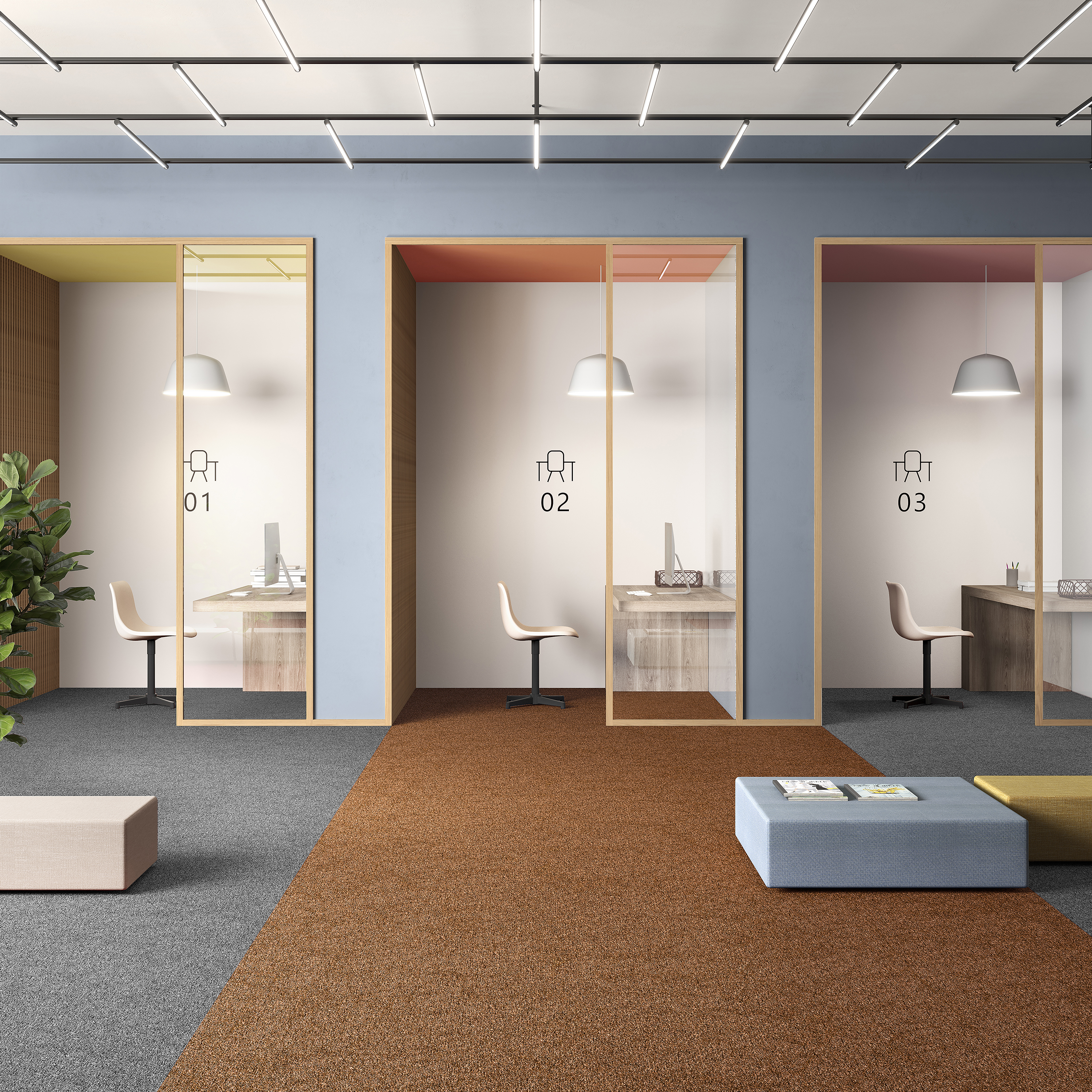 Ковровая плитка Medusa Tile 84 (500*500*5 мм) — купить в Ижевске