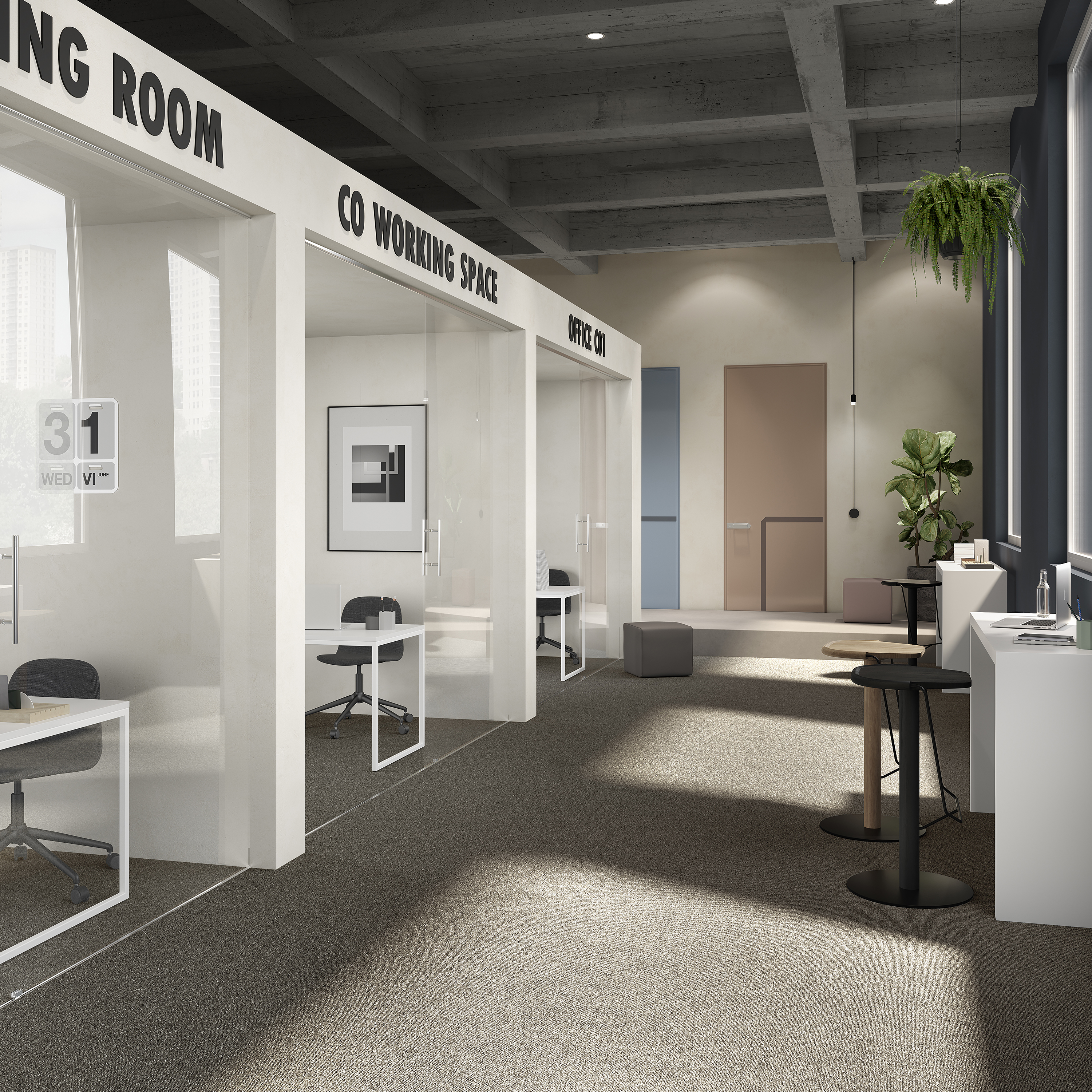 Ковровая плитка Medusa Tile 43 (500*500*5 мм) — купить в Ижевске