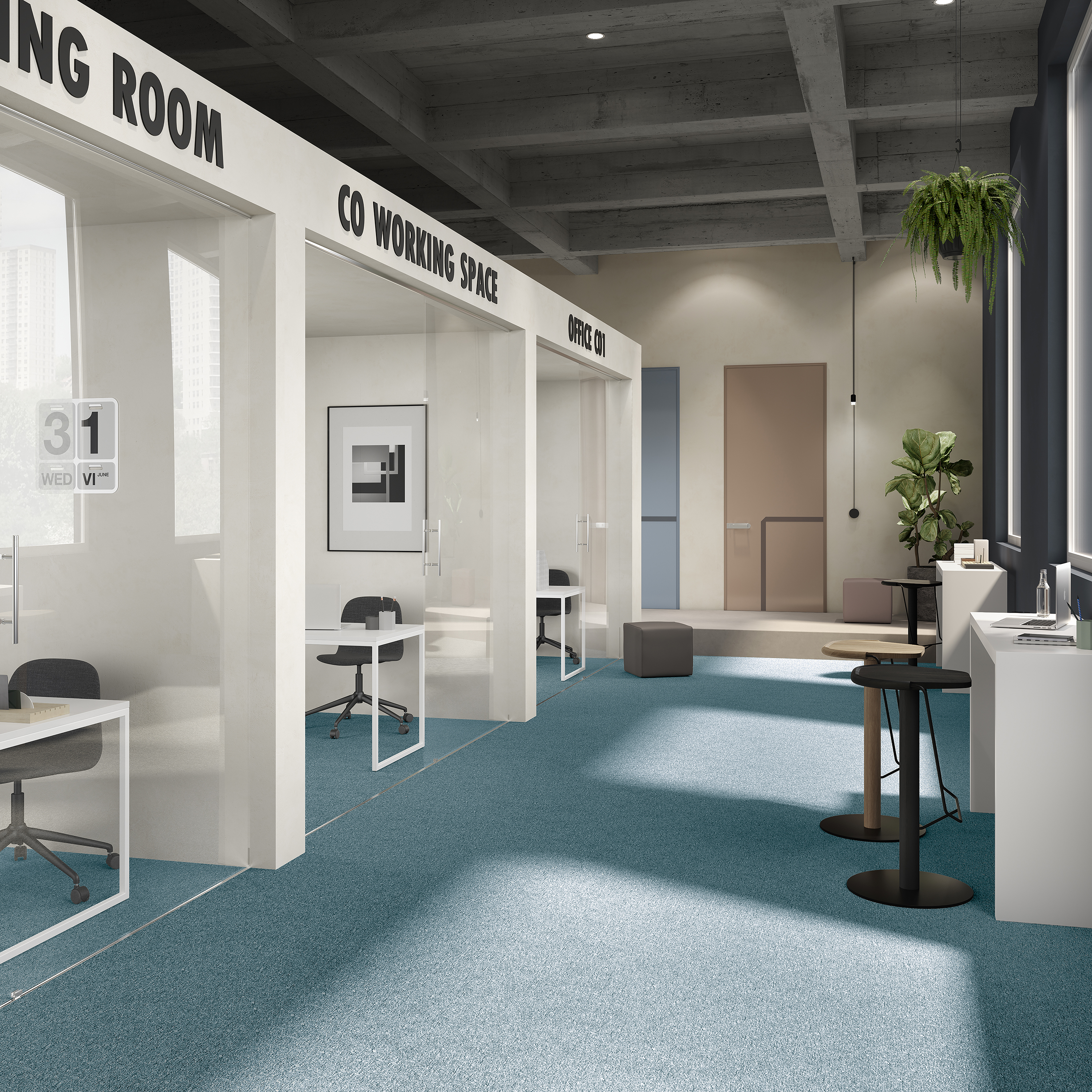 Ковровая плитка Medusa Tile 70 (500*500*5 мм) — купить в Ижевске