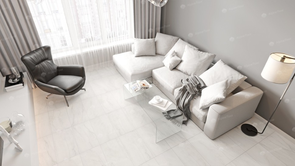 Виниловая плитка "Alpine Floor" Light Stone Брайс (608*303*2,5 мм) — купить в Ижевске