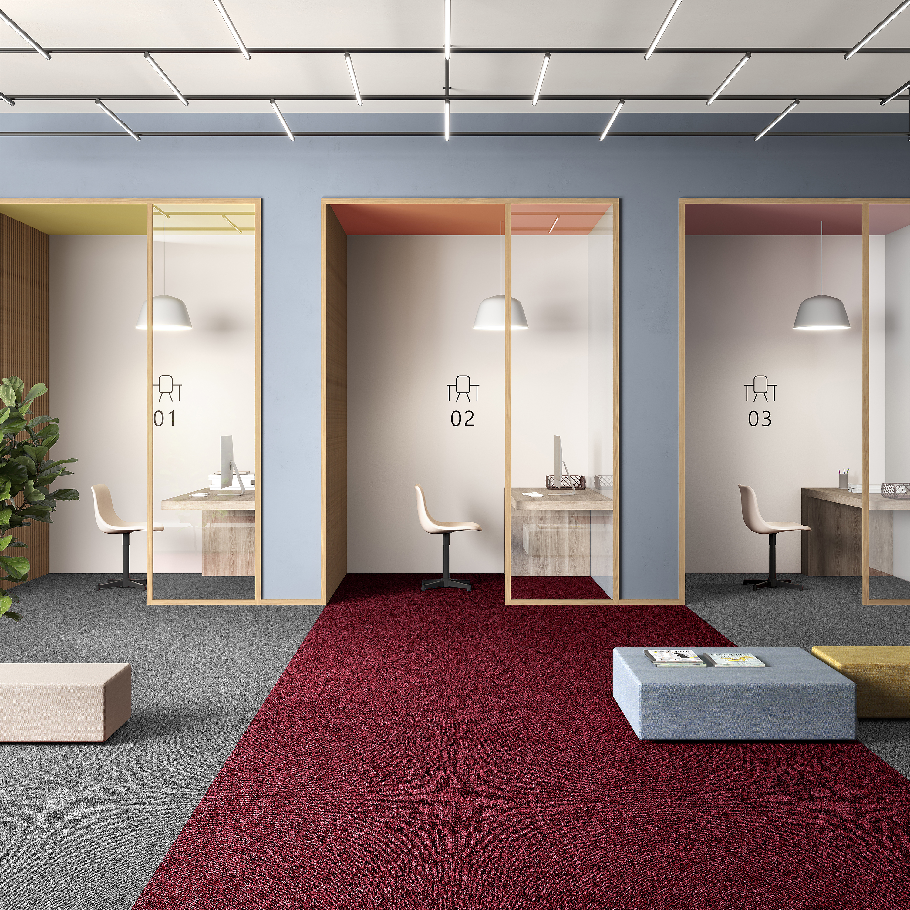 Ковровая плитка Medusa Tile 11 (500*500*5 мм) — купить в Ижевске