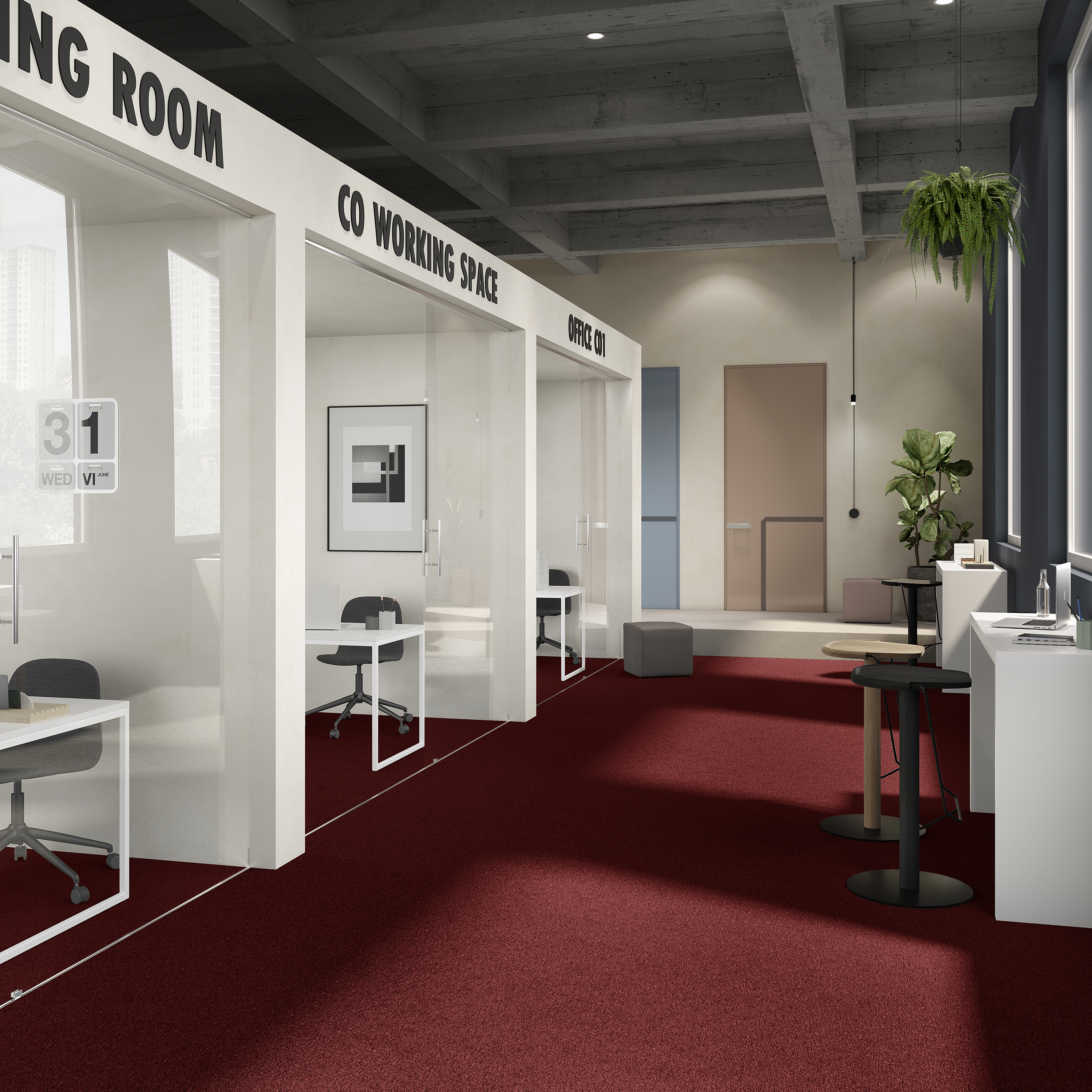 Ковровая плитка Medusa Tile 11 (500*500*5 мм) — купить в Ижевске