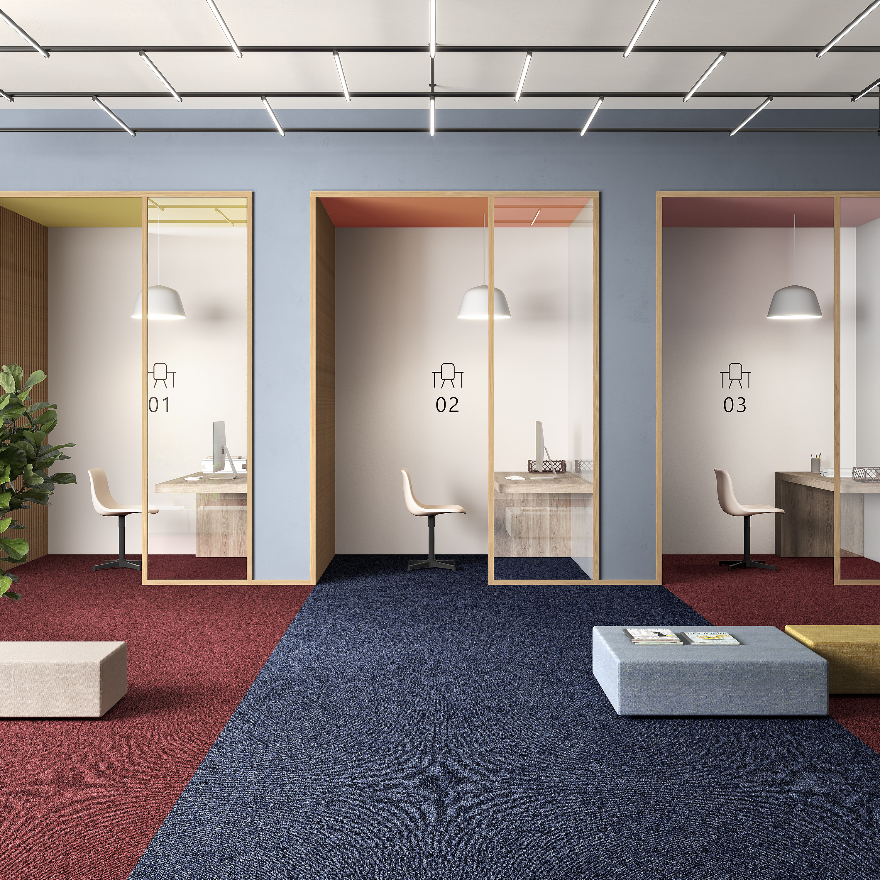 Ковровая плитка Medusa Tile 77 (500*500*5 мм) — купить в Ижевске