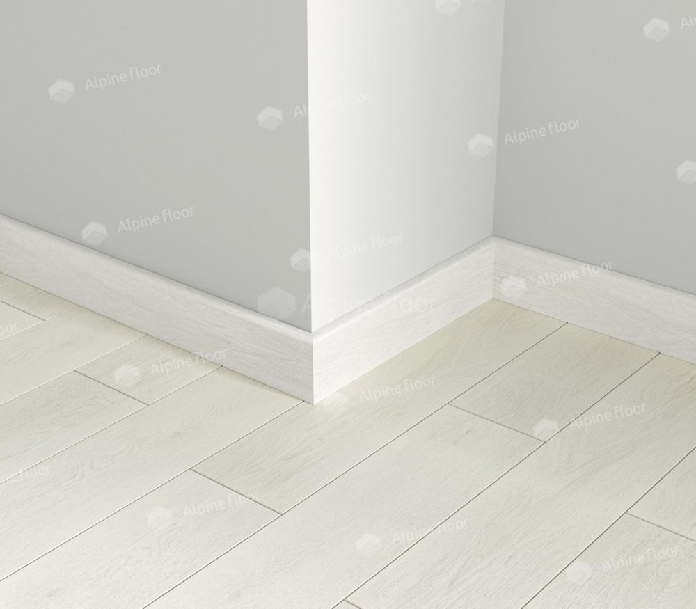Напольный плинтус Parquet Light Белый SK 13-0 (2200*12,5*80 мм) — купить в Ижевске