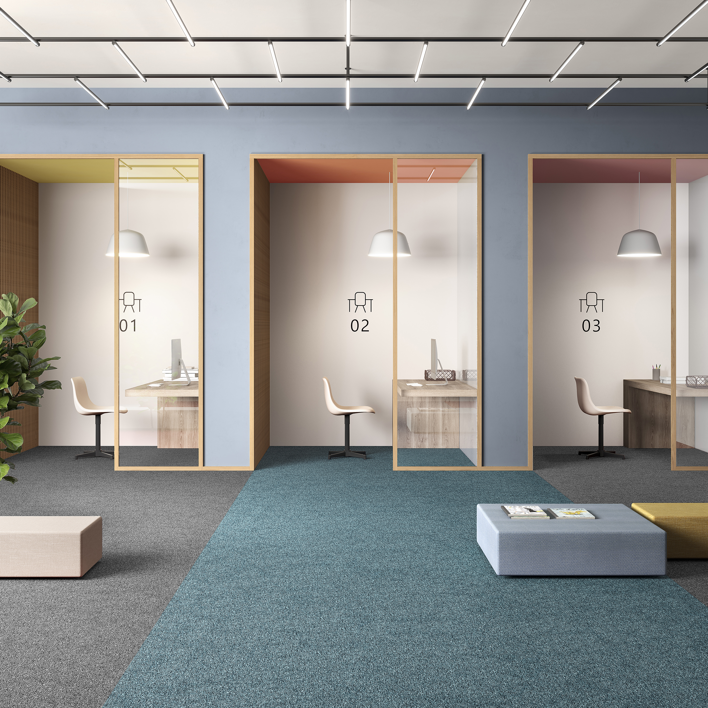 Ковровая плитка Medusa Tile 70 (500*500*5 мм) — купить в Ижевске