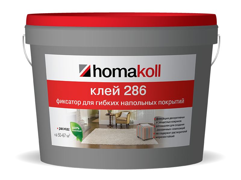 Клей-фиксатор для гибких покрытий "Homakoll" 286 5 кг