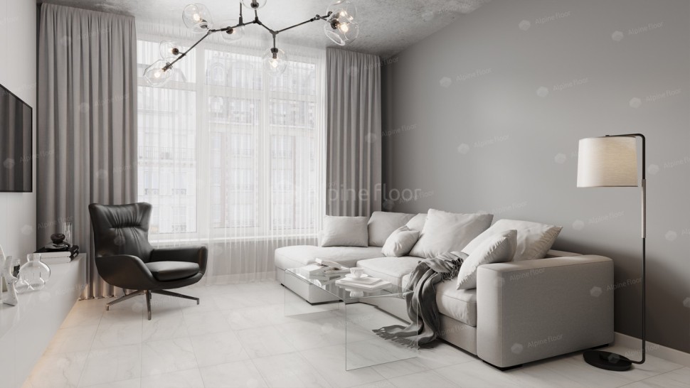 Виниловая плитка "Alpine Floor" Light Stone Брайс (608*303*2,5 мм) — купить в Ижевске