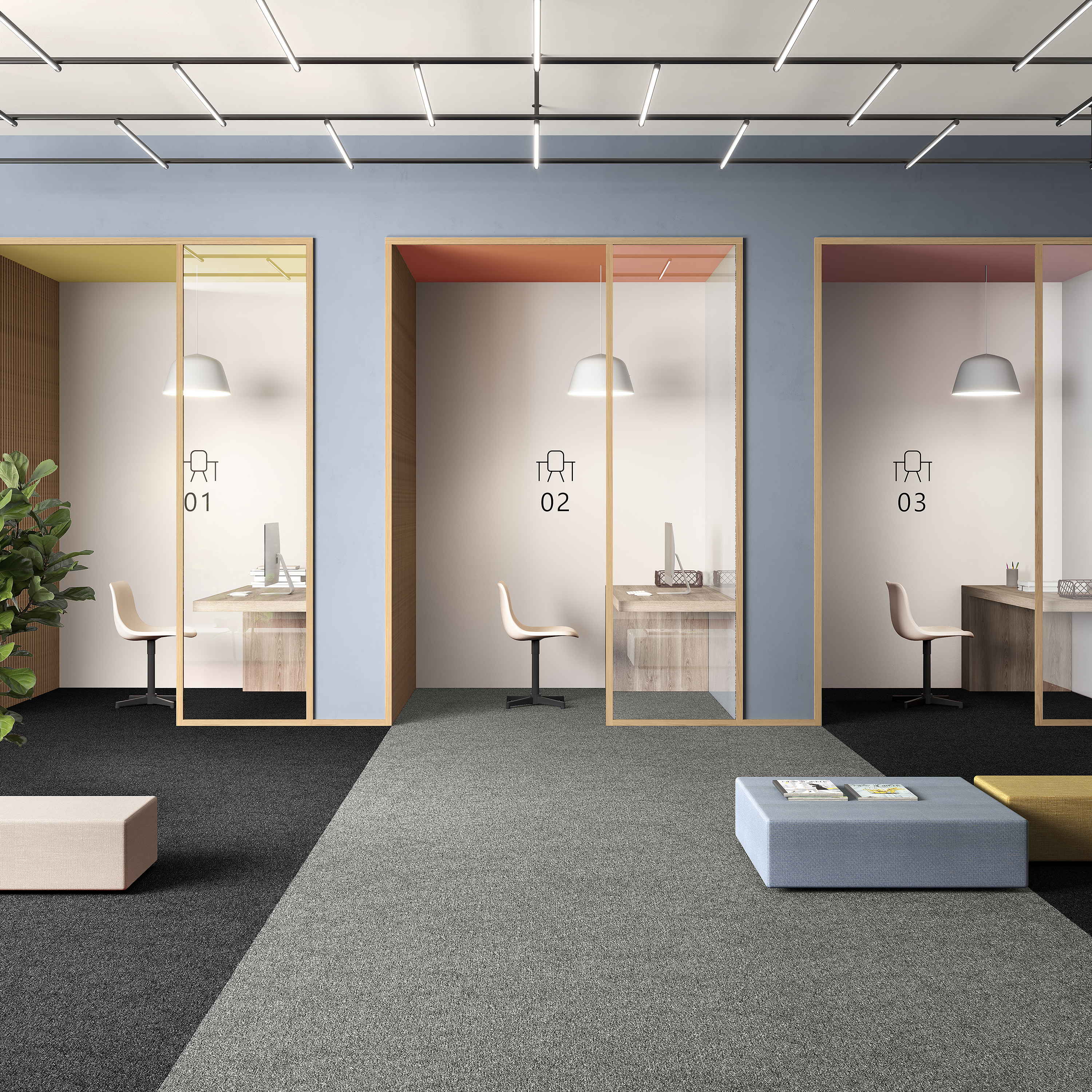 Ковровая плитка Medusa Tile 94 (500*500*5 мм) — купить в Ижевске