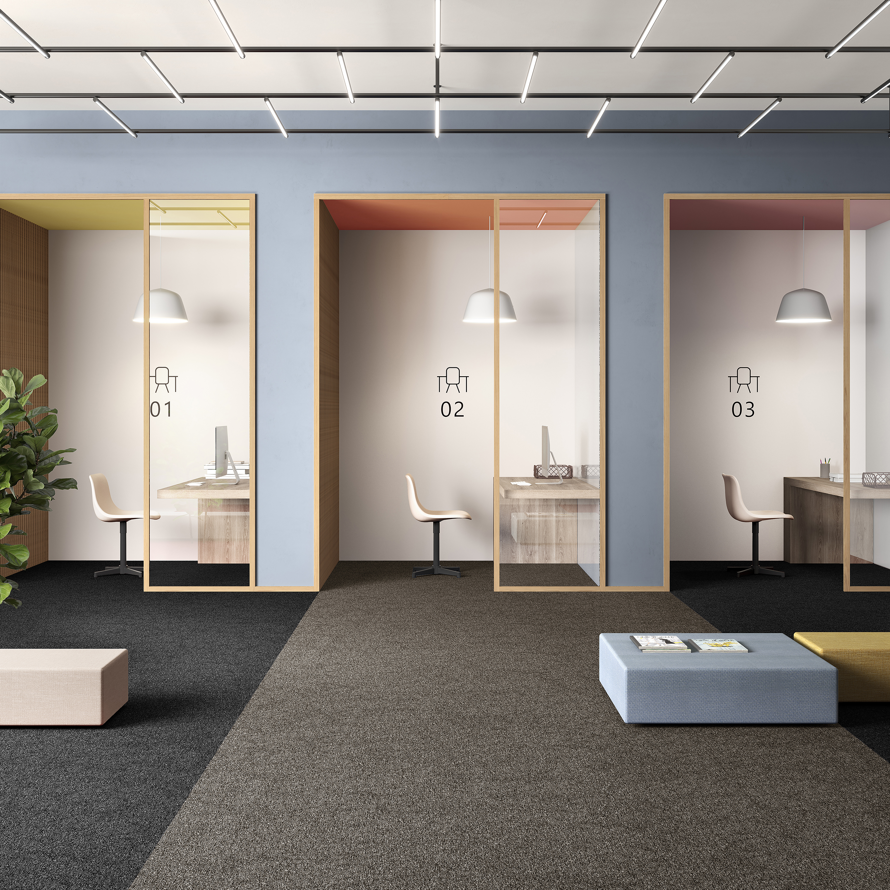 Ковровая плитка Medusa Tile 43 (500*500*5 мм) — купить в Ижевске