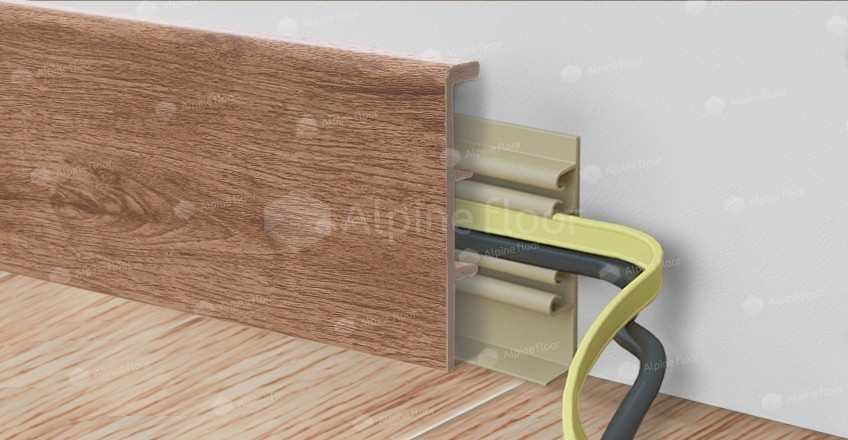 Напольный плинтус Rico Concept 80 Кедр бурбон (2200*20*80 мм) — купить в Ижевске