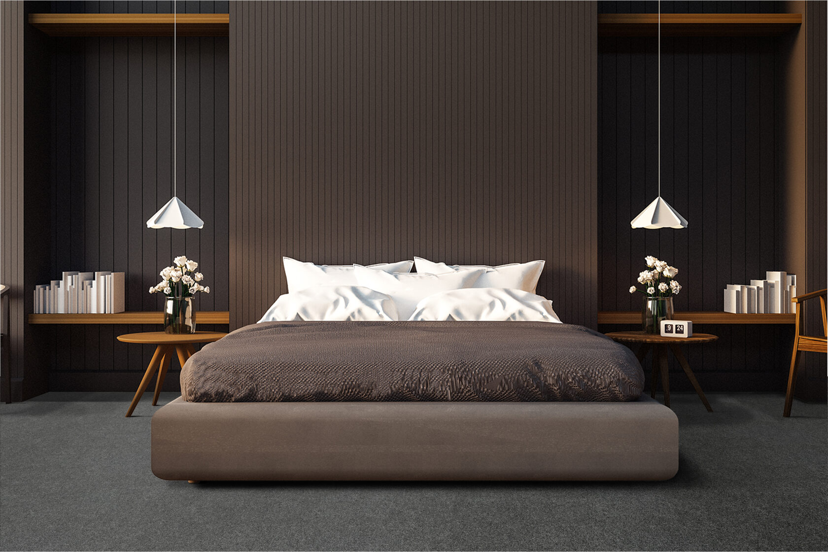 Ковровое покрытие "Bonkeel" Color Rib Ebony 98 (ширина 1м/3м/4м) — купить в Ижевске