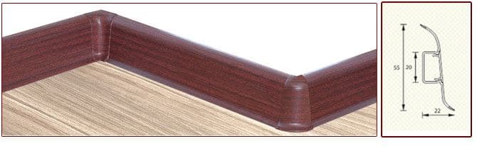 Плинтус "Идеал" пластиковый Комфорт Клен (2500*22*55 мм) — купить в Ижевске