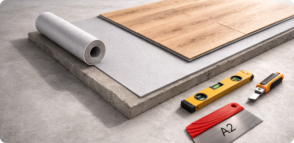 Подложка под кварцвиниловую плитку