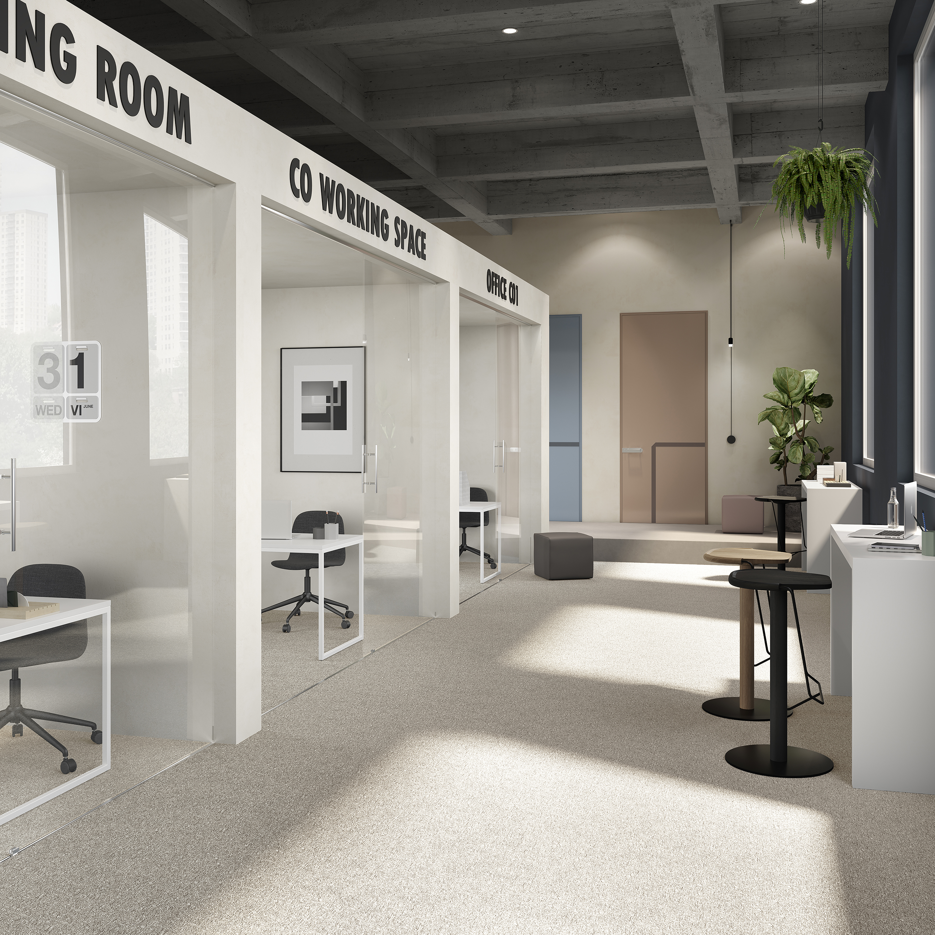 Ковровая плитка Medusa Tile 33 (500*500*5 мм) — купить в Ижевске