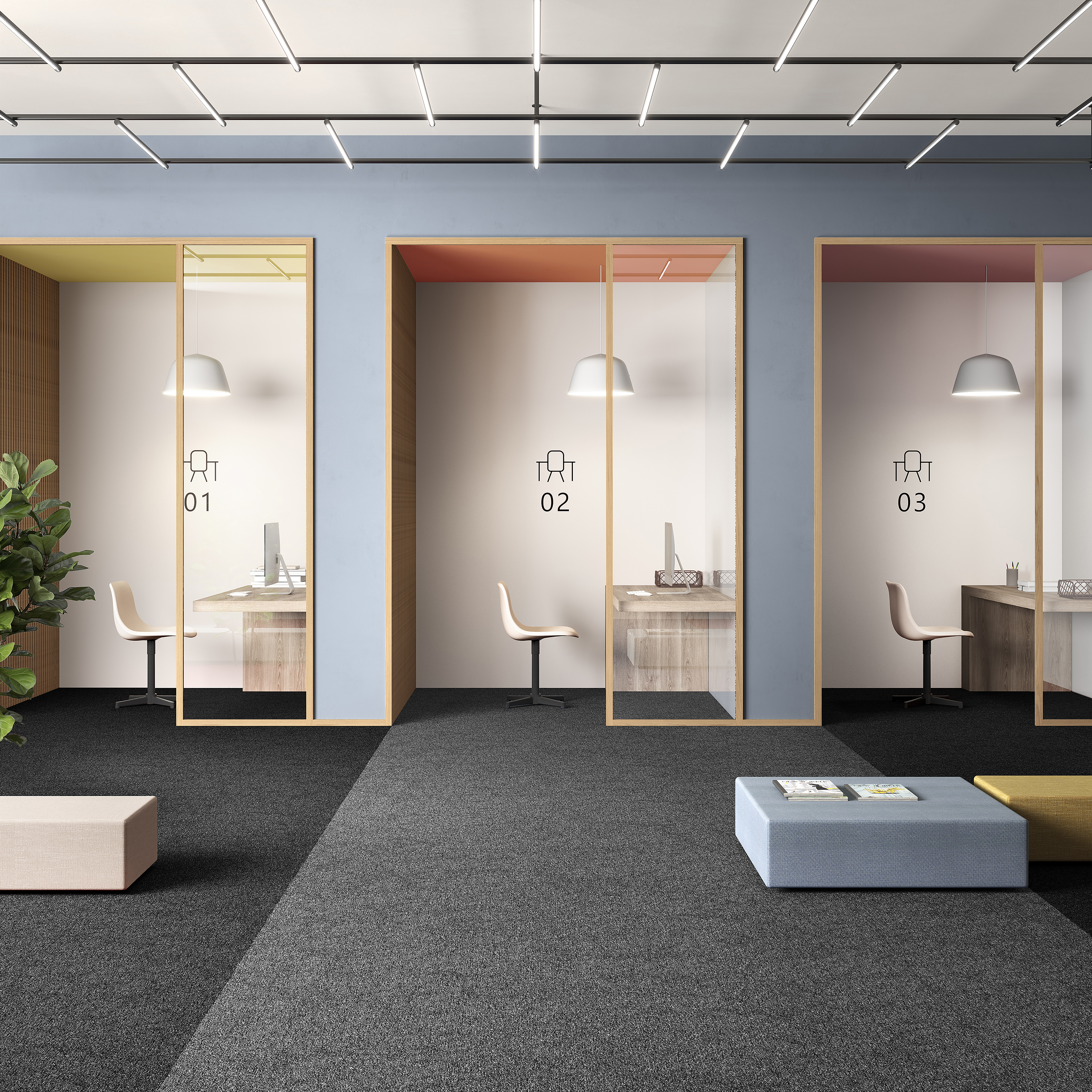 Ковровая плитка Medusa Tile 98 (500*500*5 мм) — купить в Ижевске