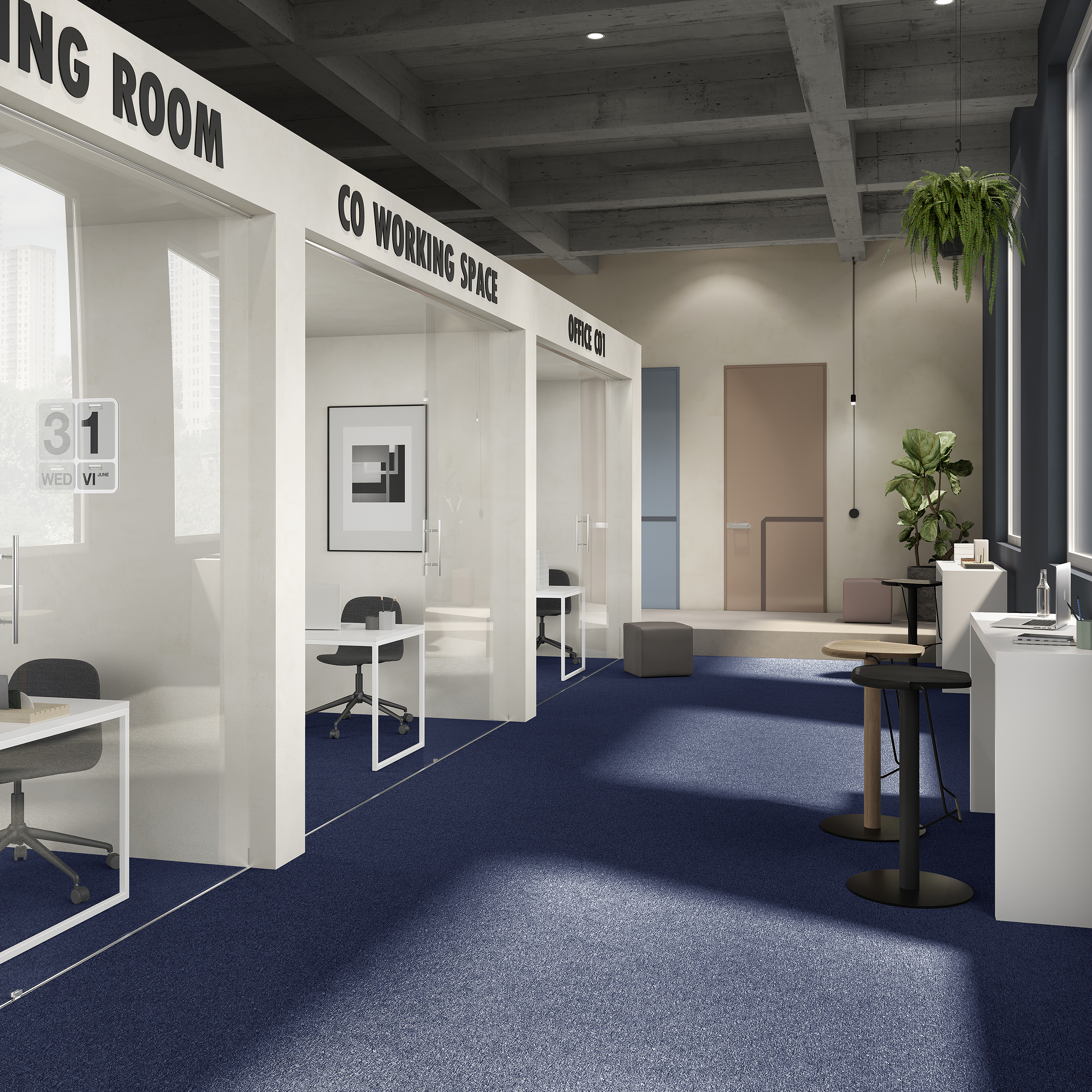 Ковровая плитка Medusa Tile 77 (500*500*5 мм) — купить в Ижевске