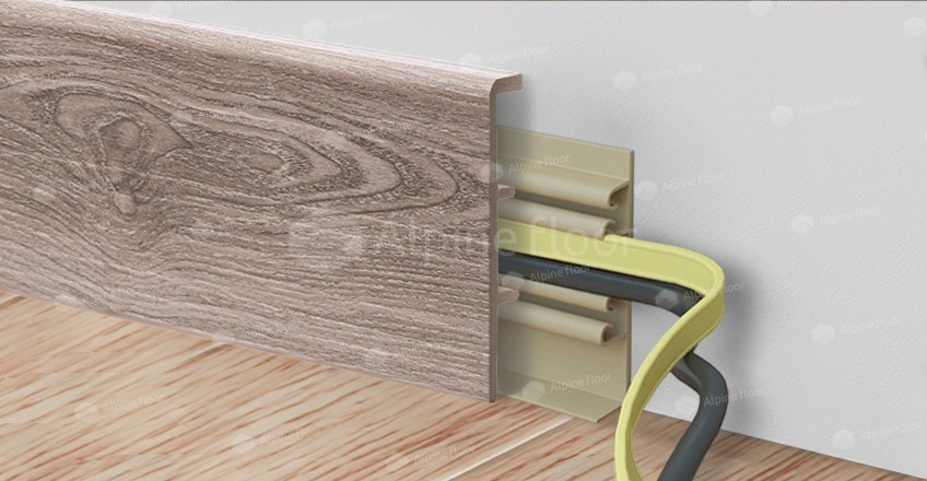 Напольный плинтус Rico Concept 80 Дуб имбирь (2200*20*80 мм) — купить в Ижевске