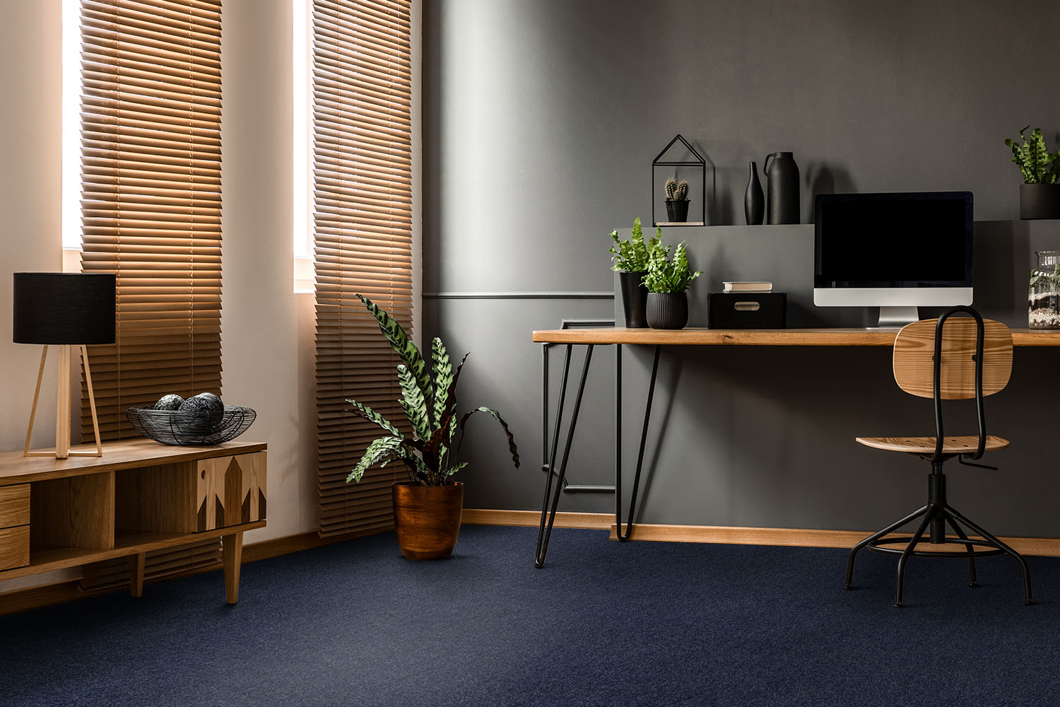 Ковровое покрытие "Bonkeel" Color Rib Blue Bottle 78 (ширина 1м/3м/4м) — купить в Ижевске