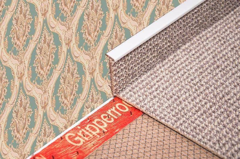 Плинтус для ковролина "Korner" Listwa светло-серый (2500*13,8*50 мм) — купить в Ижевске