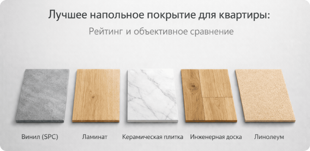 Лучшее напольное покрытие для квартиры