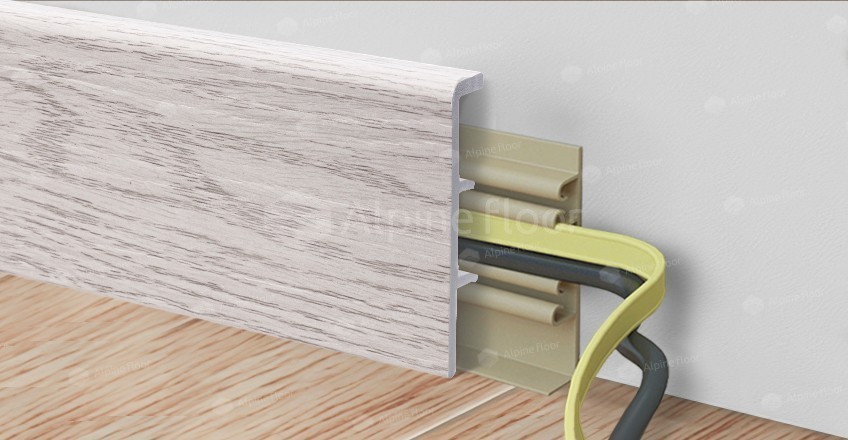 Напольный плинтус Rico Concept 80 Ясень арктик (2200*20*80 мм) — купить в Ижевске