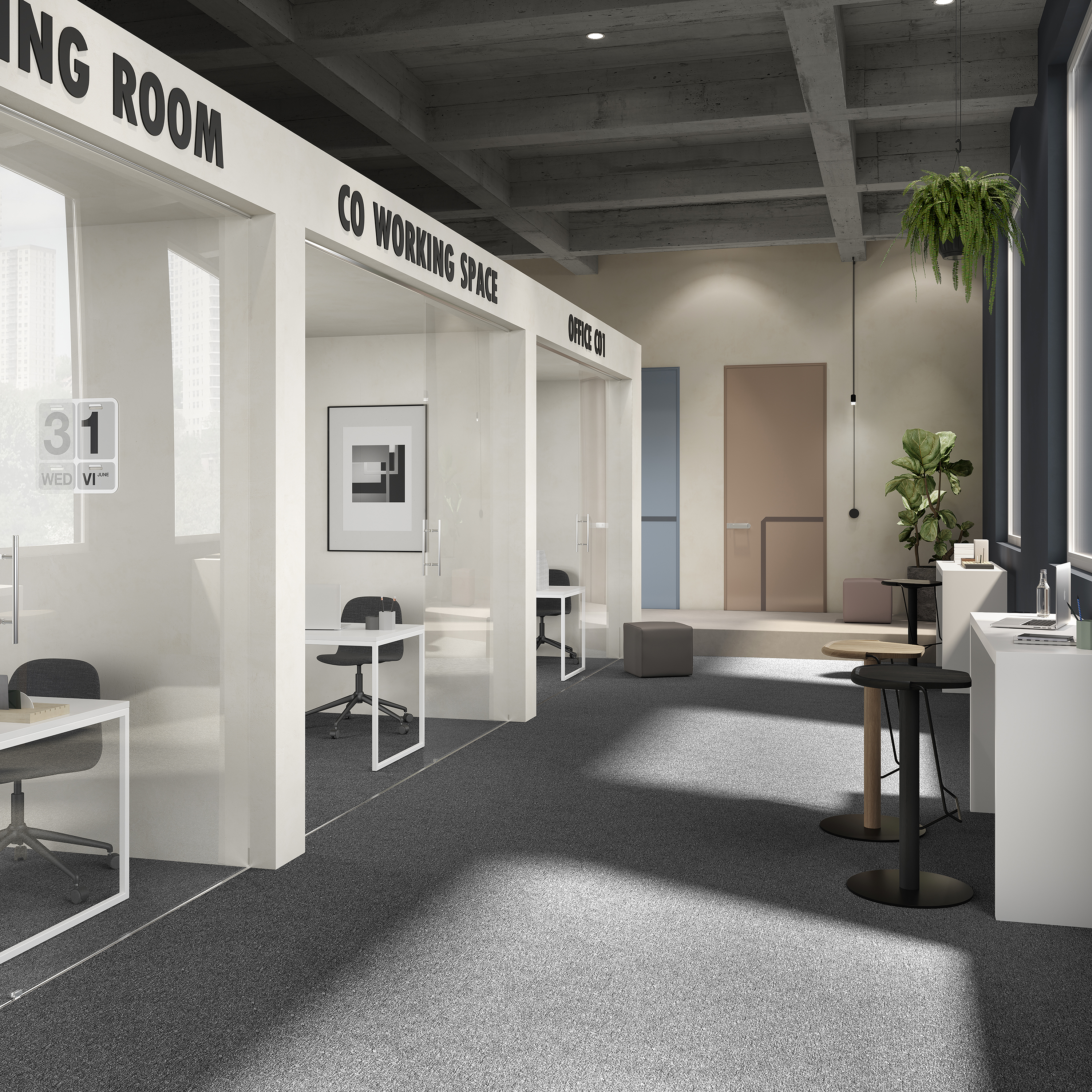 Ковровая плитка Medusa Tile 98 (500*500*5 мм) — купить в Ижевске